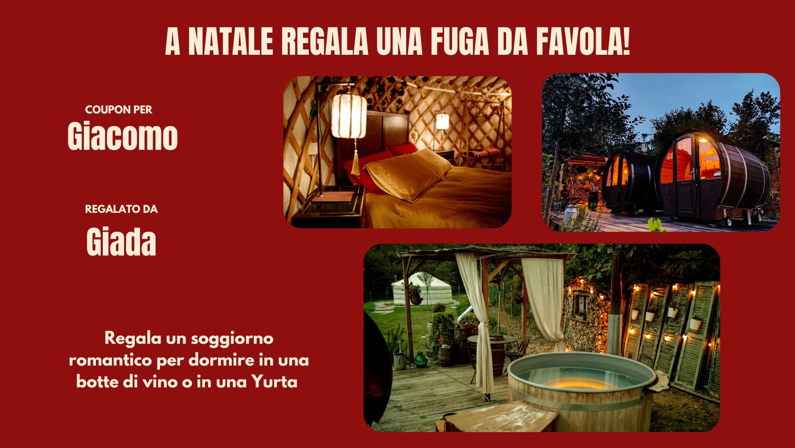 dormire in botte, notte in botte, esperienze da regalare, glamping nelle marche, dormire in botte marche, A Natale regala una fuga da favola